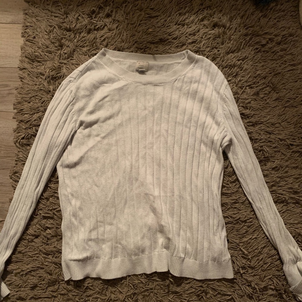 White soft sweater